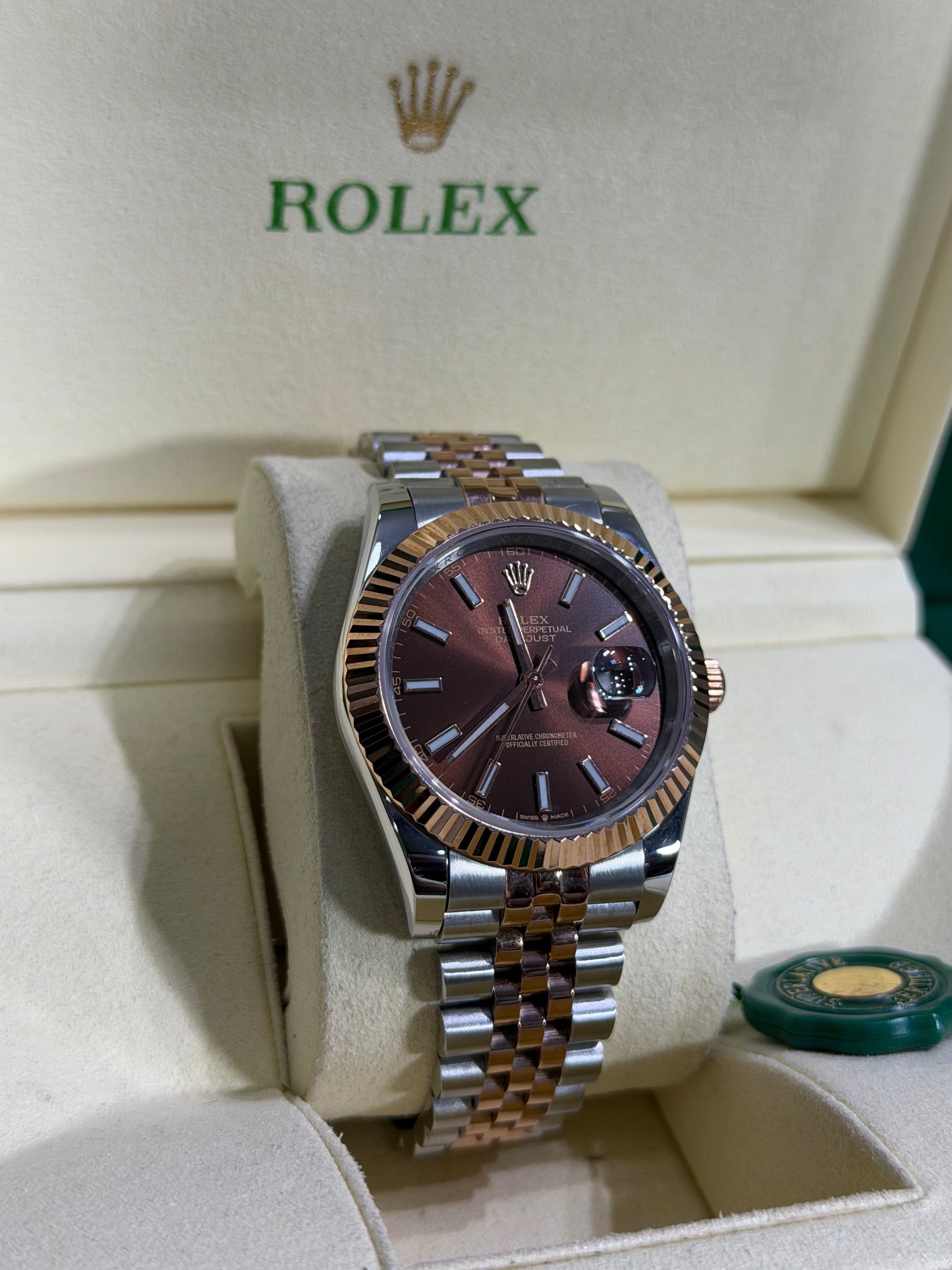 Rolex - Datejust / Chocolate / Jubilee Misto