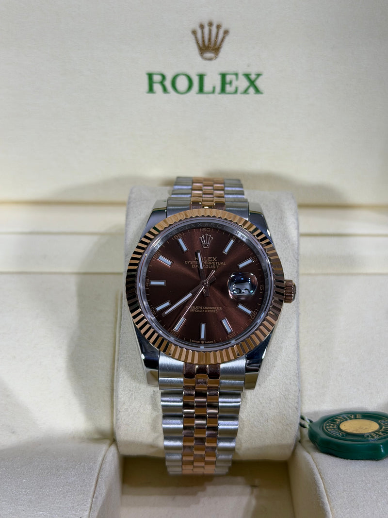 Rolex - Datejust / Chocolate / Jubilee Misto
