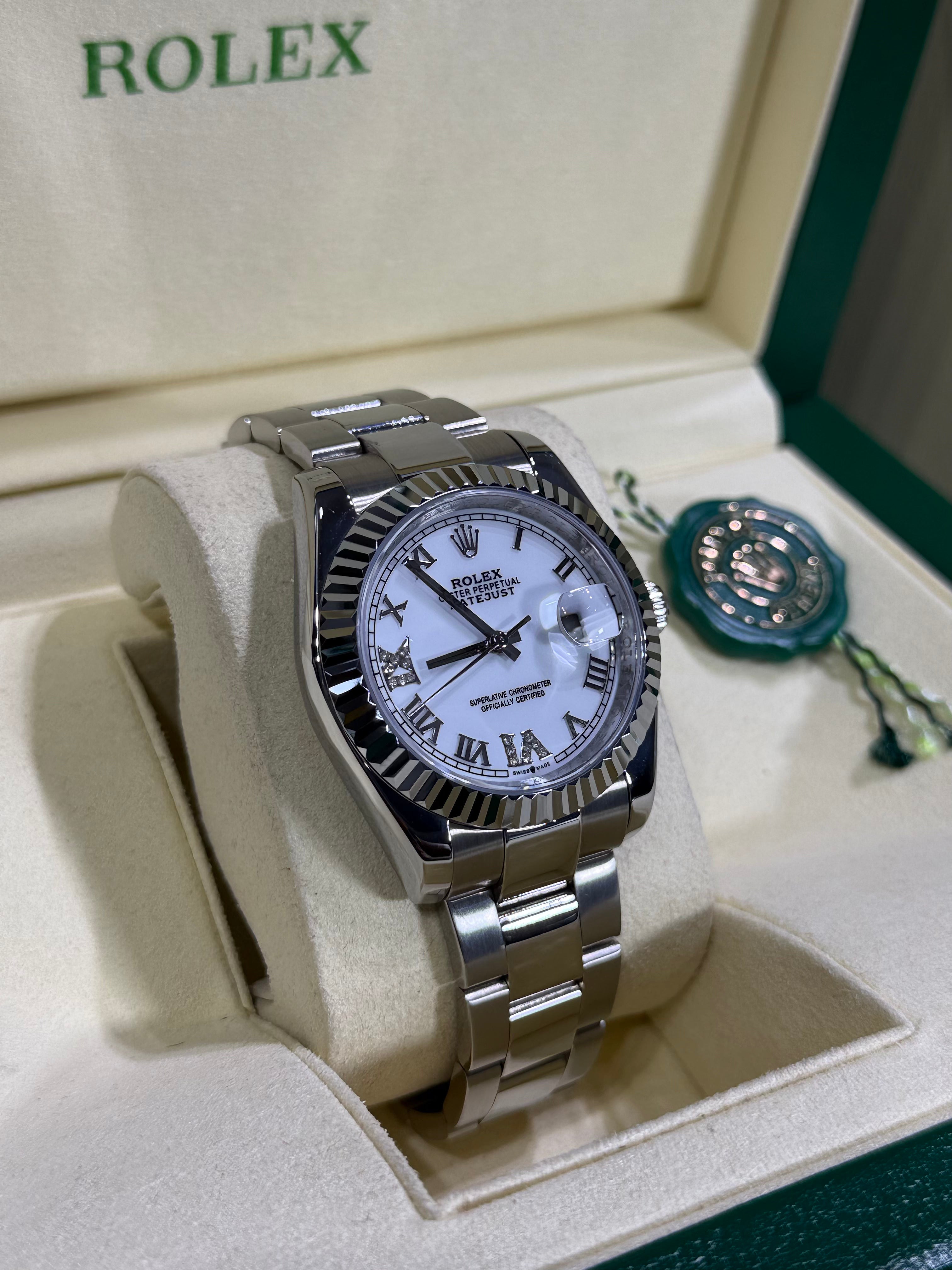 Rolex - Datejust Branco / Oyster