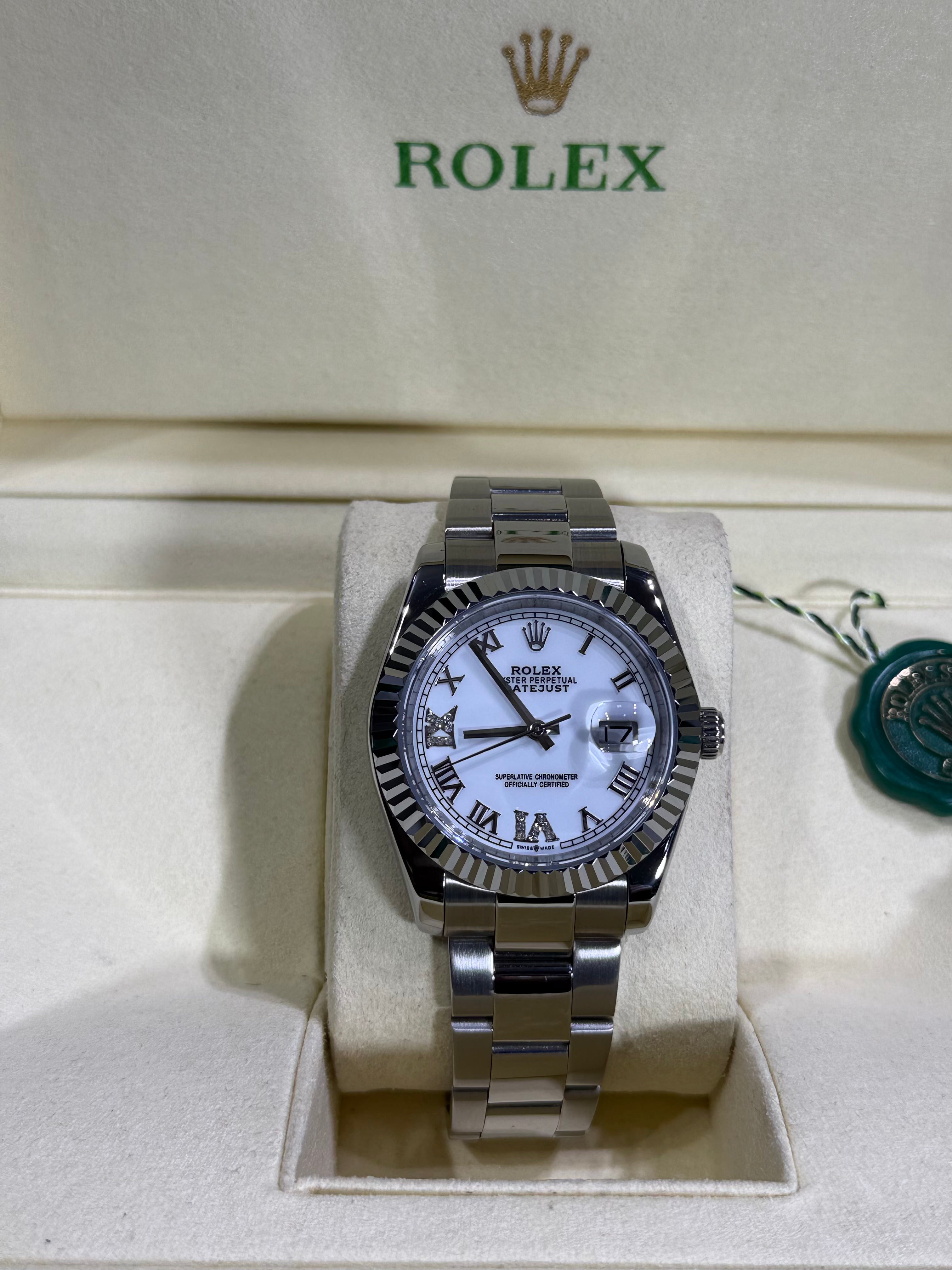 Rolex - Datejust Branco / Oyster