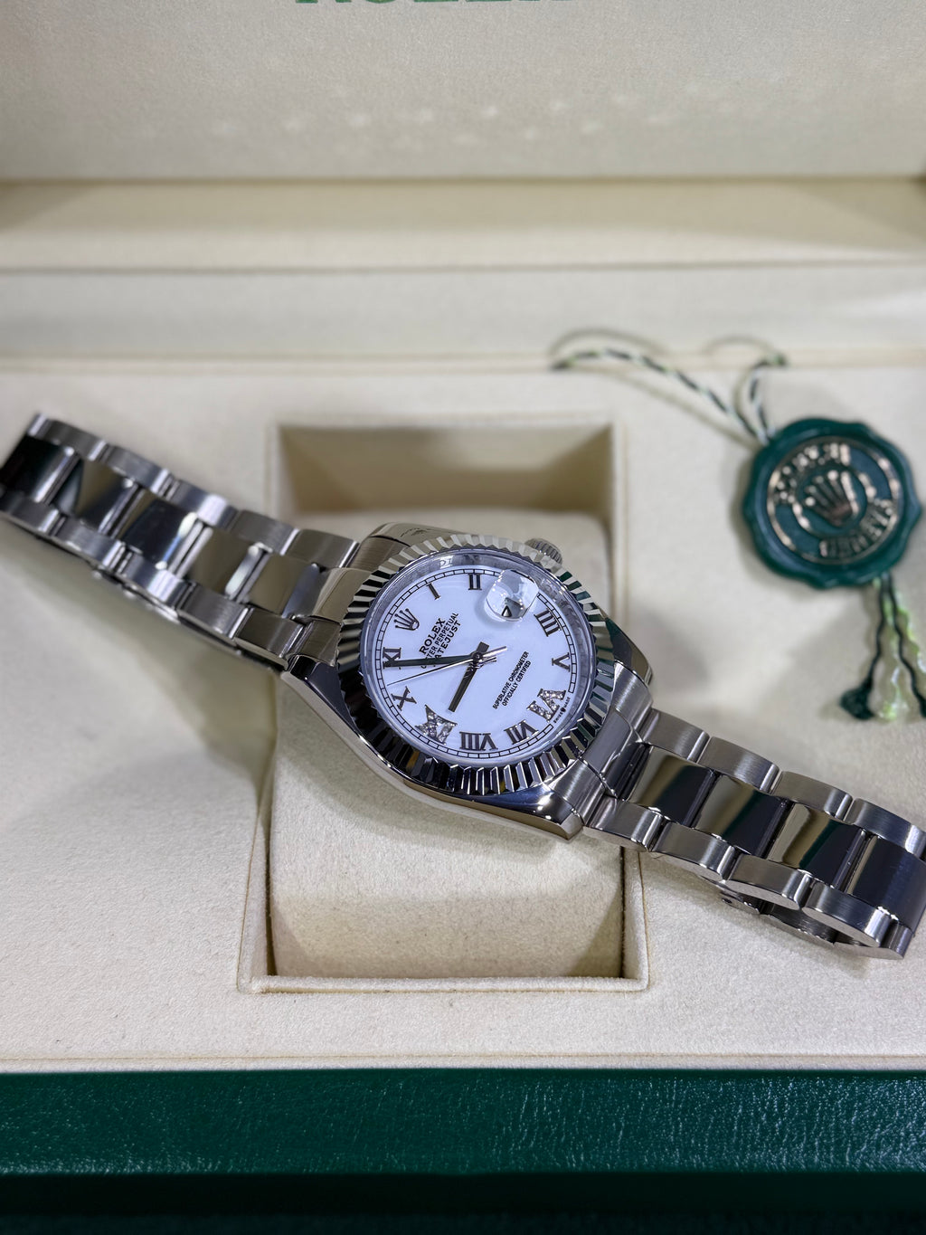 Rolex - Datejust Branco / Oyster