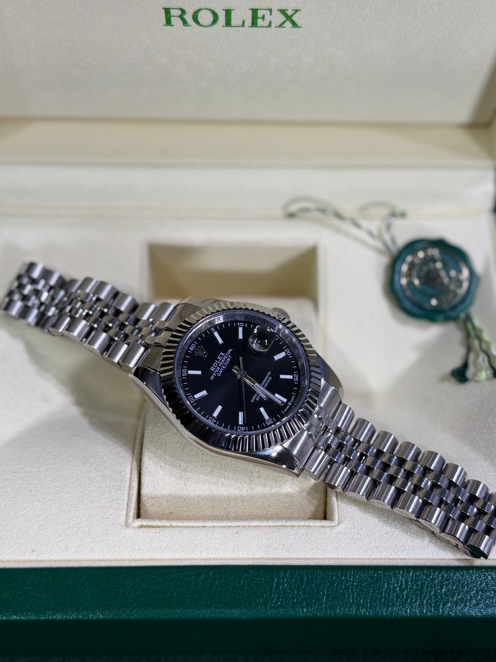 Rolex - Datejust / Preto / Jubilee