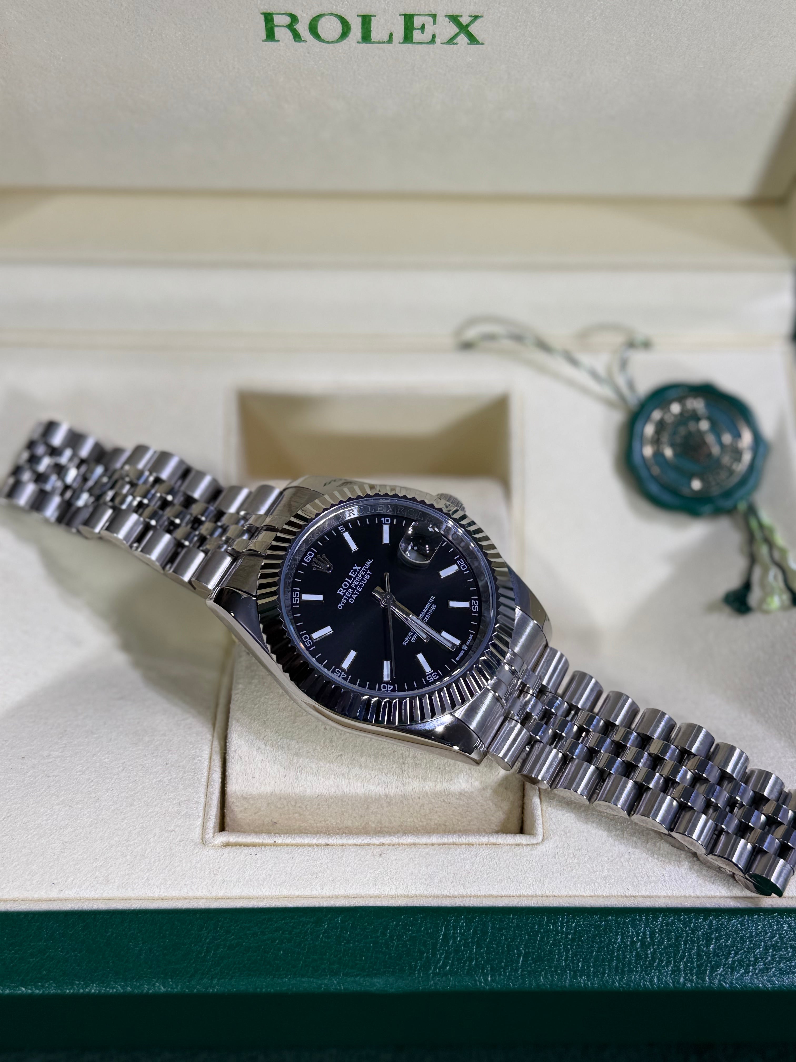 Rolex - Datejust / Preto / Jubilee
